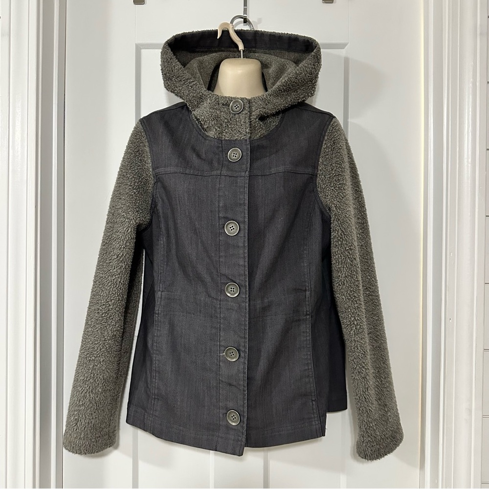 PRANA Toni Denim Hooded Jacket Sz Med